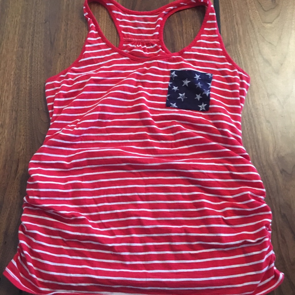 4th of July Maternity tank